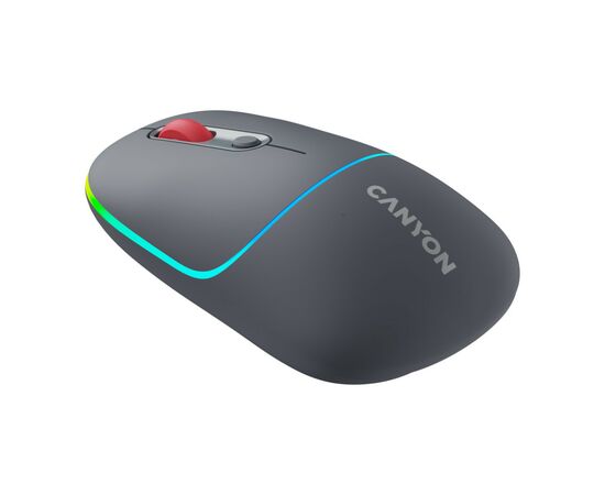 Мышка Canyon MW-22 Dual Band RGB Wireless Dark Grey (CNS-CMSW22DG), изображение 2 Мышка Canyon MW-22 Dual Band RGB Wireless Dark Grey (CNS-CMSW22DG), изображение 2