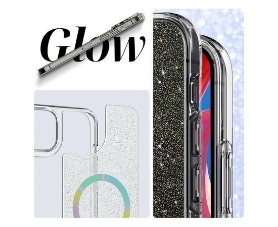 Чохол до мобільного телефона Armorstandart Glow Magsafe Apple iPhone 13 Pro Max Transparent (ARM69721), зображення 5 Чохол до мобільного телефона Armorstandart Glow Magsafe Apple iPhone 13 Pro Max Transparent (ARM69721), зображення 5
