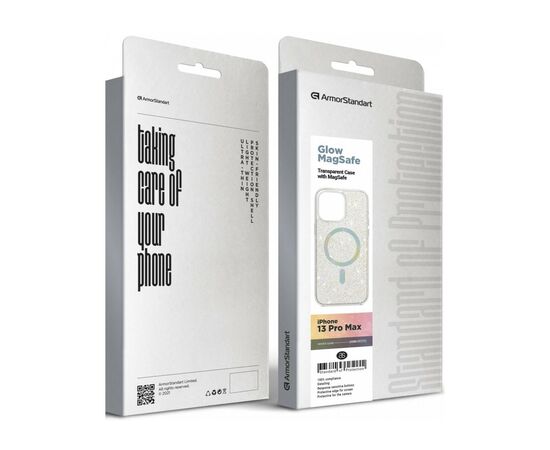 Чохол до мобільного телефона Armorstandart Glow Magsafe Apple iPhone 13 Pro Max Transparent (ARM69721), зображення 6 Чохол до мобільного телефона Armorstandart Glow Magsafe Apple iPhone 13 Pro Max Transparent (ARM69721), зображення 6
