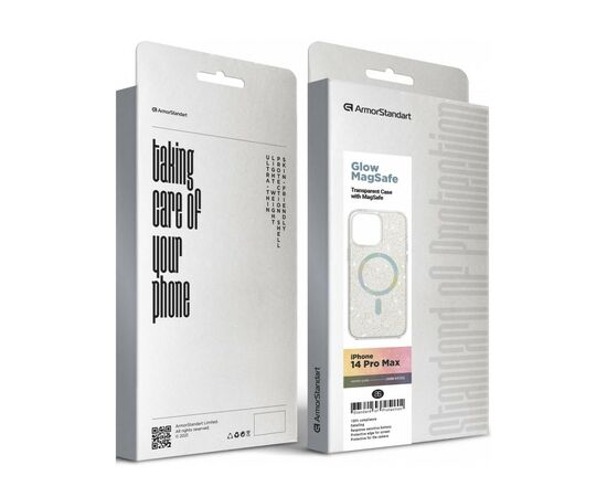 Чехол для мобильного телефона Armorstandart Glow Magsafe Apple iPhone 14 Pro Max Transparent (ARM69725), изображение 6 Чехол для мобильного телефона Armorstandart Glow Magsafe Apple iPhone 14 Pro Max Transparent (ARM69725), изображение 6