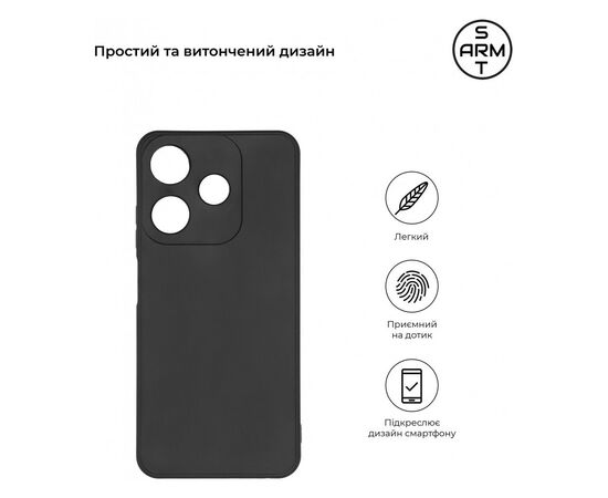 Чохол до мобільного телефона Armorstandart Matte Slim Fit Tecno Spark 10С Camera cover Black (ARM68917), зображення 3 Чохол до мобільного телефона Armorstandart Matte Slim Fit Tecno Spark 10С Camera cover Black (ARM68917), зображення 3
