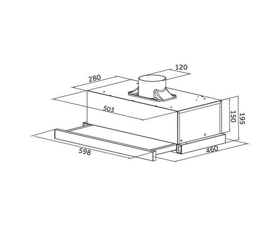Вытяжка кухонная Pyramida TLX2-50 BL, изображение 9 Вытяжка кухонная Pyramida TLX2-50 BL, изображение 9