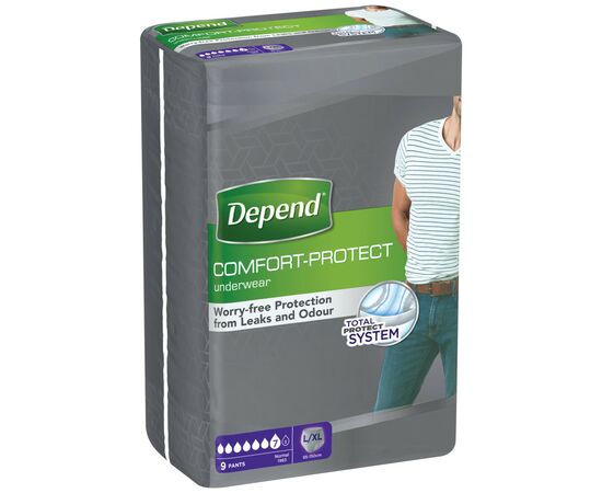 Подгузники для взрослых Depend Трусики для мужчин L/XL (5029053560748), изображение 2 Подгузники для взрослых Depend Трусики для мужчин L/XL (5029053560748), изображение 2