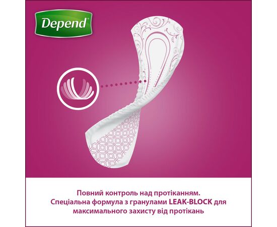 Урологические прокладки Depend Comfort-Protect Mini Pads 14 шт. (5029053561646), изображение 4 Урологические прокладки Depend Comfort-Protect Mini Pads 14 шт. (5029053561646), изображение 4