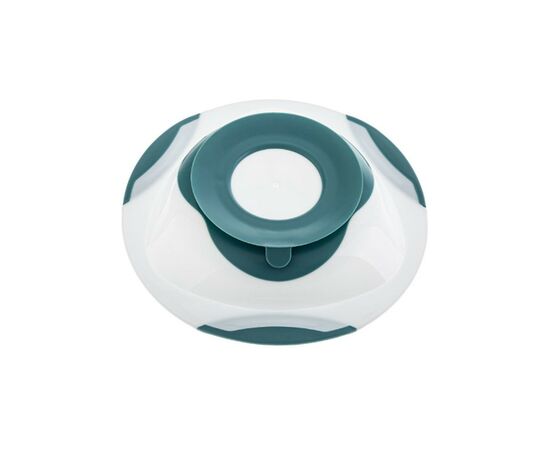 Тарелка детская Akuku на присоске, белый-бирюзовый (A0524), изображение 3 Тарелка детская Akuku на присоске, белый-бирюзовый (A0524), изображение 3