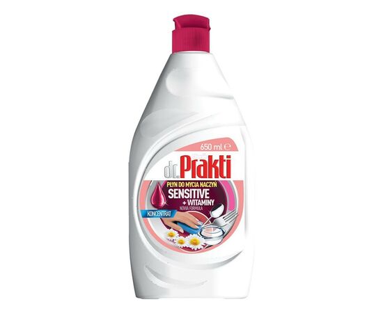 Засіб для ручного миття посуду Dr. Prakti Sensitive + Witaminy 650 мл (5900308777657)