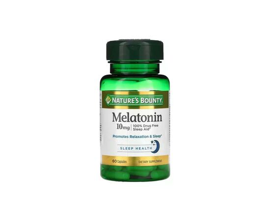 Аминокислота Nature's Bounty Мелатонин, 10 мг, Melatonin, 60 капсул (NRT19491)