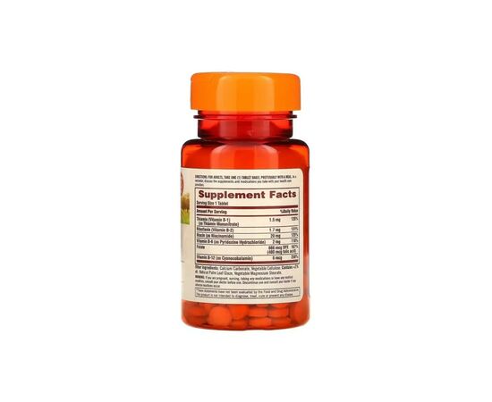 Витамин Sundown Комплекс витаминов B, B-Complex, Sundown Naturals, 100 таблеток (SDN-00601), изображение 2 Витамин Sundown Комплекс витаминов B, B-Complex, Sundown Naturals, 100 таблеток (SDN-00601), изображение 2