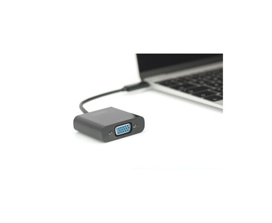 Перехідник USB-C to VGA Full HD Digitus (DA-70853), зображення 2 Перехідник USB-C to VGA Full HD Digitus (DA-70853), зображення 2