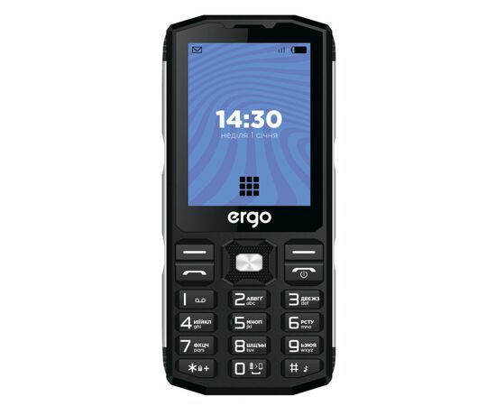 Мобільний телефон Ergo E282 Black, зображення 2 Мобільний телефон Ergo E282 Black, зображення 2