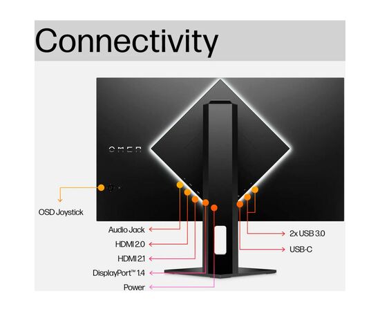Монитор HP OMEN 27U (3G6W0E9), изображение 9 Монитор HP OMEN 27U (3G6W0E9), изображение 9