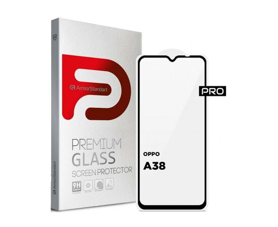 Стекло защитное Armorstandart Pro OPPO A18 4G / A38 4G Black (ARM71040)