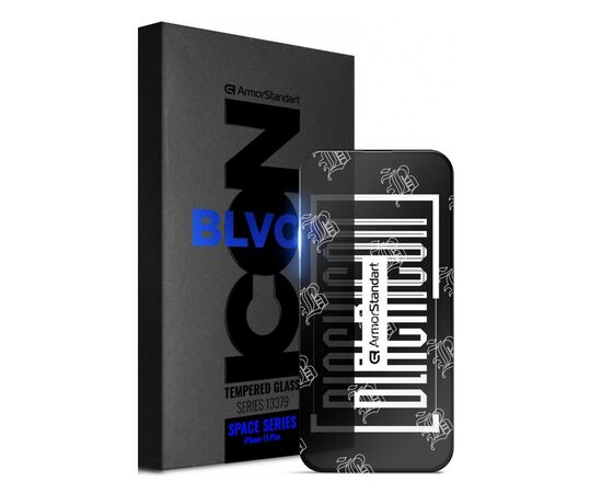 Скло захисне Armorstandart Space Black Icon Apple iPhone 15 Plus Black (ARM68226)