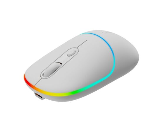 Мышка Canyon MW-22 Dual Band RGB Wireless Snow White (CNS-CMSW22SW), изображение 3 Мышка Canyon MW-22 Dual Band RGB Wireless Snow White (CNS-CMSW22SW), изображение 3