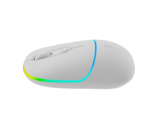Мышка Canyon MW-22 Dual Band RGB Wireless Snow White (CNS-CMSW22SW), изображение 4 Мышка Canyon MW-22 Dual Band RGB Wireless Snow White (CNS-CMSW22SW), изображение 4