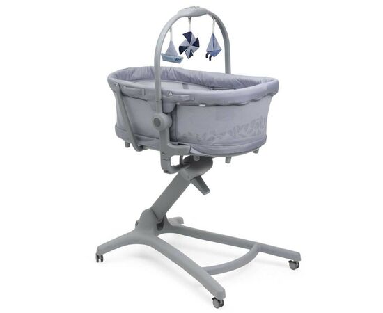 Кроватка Chicco Колыбель для новорожденного 5 в 1 Baby Hug Pro, серый (87076.40)