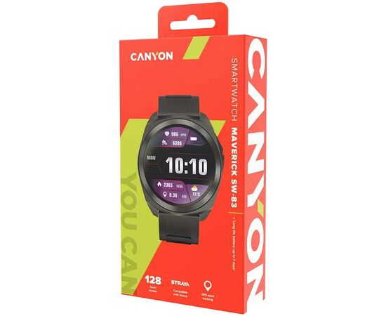 Смарт-часы Canyon Maveric SW-83 GPS Black (CNS-SW83BB), изображение 7 Смарт-часы Canyon Maveric SW-83 GPS Black (CNS-SW83BB), изображение 7