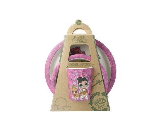 Набір дитячого посуду Stor LOL Surprise - Glam, Bamboo Set (Stor-01255)