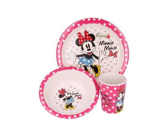 Набір дитячого посуду Stor Disney - Minnie Mouse, Bamboo Premium Set (Stor-01285)