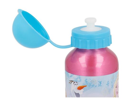 Поильник-непроливайка Stor Disney - Frozen Iridescent Aqua, Aluminium Bottle 400 ml (Stor-17934), изображение 3