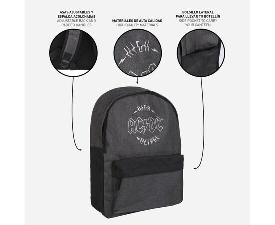 Рюкзак школьный Cerda AC/DC - Casual Urban Backpack (CERDA-2100003719), изображение 2 Рюкзак школьный Cerda AC/DC - Casual Urban Backpack (CERDA-2100003719), изображение 2