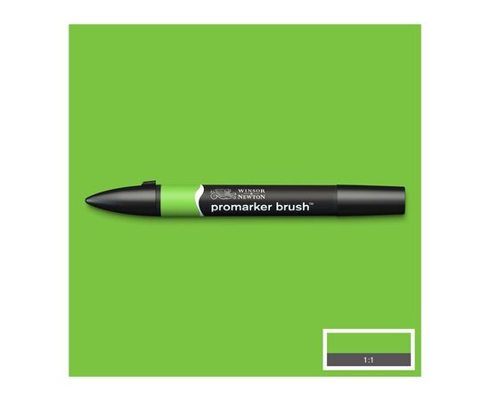 Маркер Winsor&Newton двосторонній Brushmarker, (G267) Яскраво-зелений (884955043158)