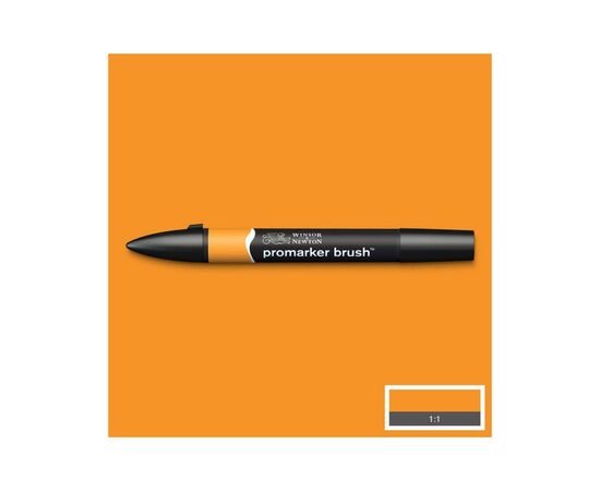 Маркер Winsor&Newton двусторонний Brushmarker, (O567) Янтарный (884955043202)