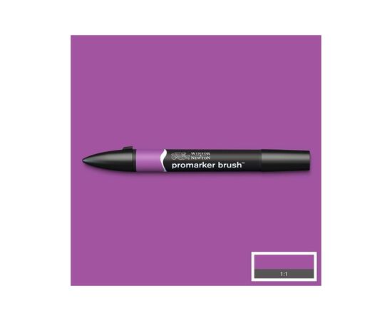 Маркер Winsor&Newton двусторонний Brushmarker, (V546) Пурпурный (884955042939)