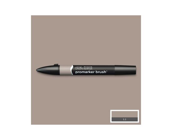 Маркер Winsor&Newton двусторонний Brushmarker, (WG03) Серый теплый 3 (884955043059)