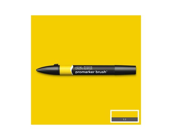 Маркер Winsor&Newton двусторонний Brushmarker, (Y367) Канареечный (884955043110)