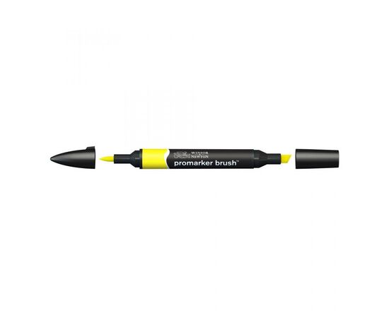 Маркер Winsor&Newton двосторонній Brushmarker, (Y657) Жовтий (884955043103), зображення 2 Маркер Winsor&Newton двосторонній Brushmarker, (Y657) Жовтий (884955043103), зображення 2