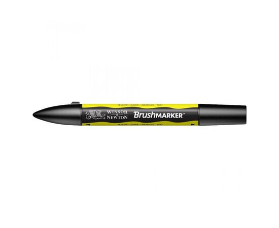 Маркер Winsor&Newton двосторонній Brushmarker, (Y657) Жовтий (884955043103), зображення 3 Маркер Winsor&Newton двосторонній Brushmarker, (Y657) Жовтий (884955043103), зображення 3