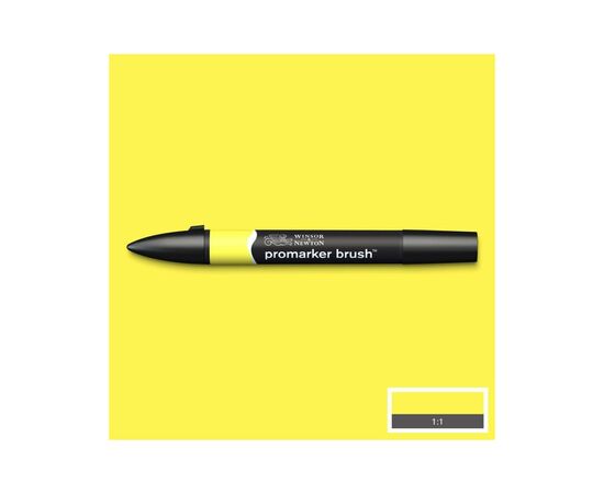 Маркер Winsor&Newton двусторонний Brushmarker, (Y747) Лимонный (884955043097)
