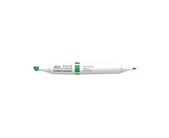 Маркер Winsor&Newton двосторонній Pigment marker (069) Яскраво-зелений (884955040294)