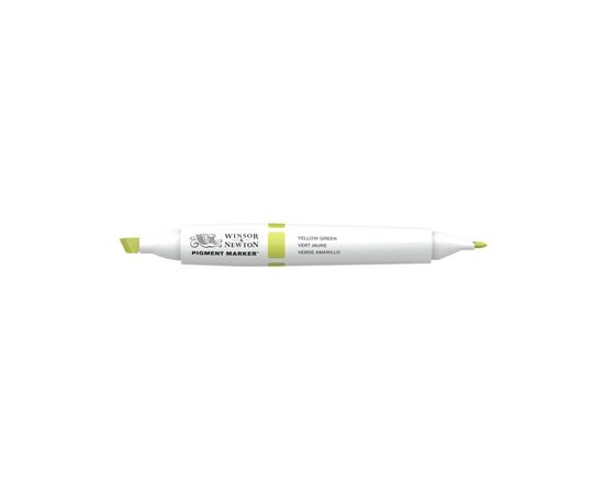 Маркер Winsor&Newton двусторонний Pigment marker (073) Желто-зеленый (884955040331)