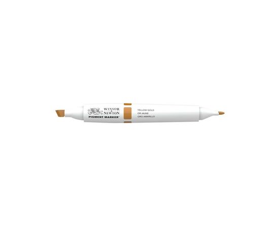 Маркер Winsor&Newton двусторонний Pigment marker (088) Желтое золото (884955040416)