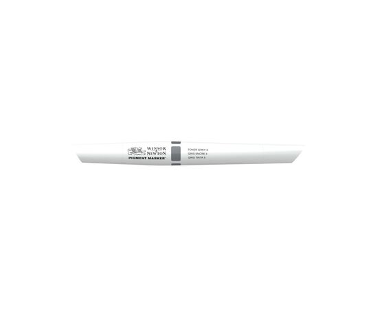Маркер Winsor&Newton двосторонній Pigment marker (143) Сірий тонер 3 (884955040713), зображення 2 Маркер Winsor&Newton двосторонній Pigment marker (143) Сірий тонер 3 (884955040713), зображення 2