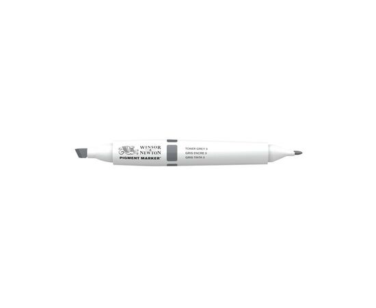 Маркер Winsor&Newton двусторонний Pigment marker (143) Серый тонер 3 (884955040713)