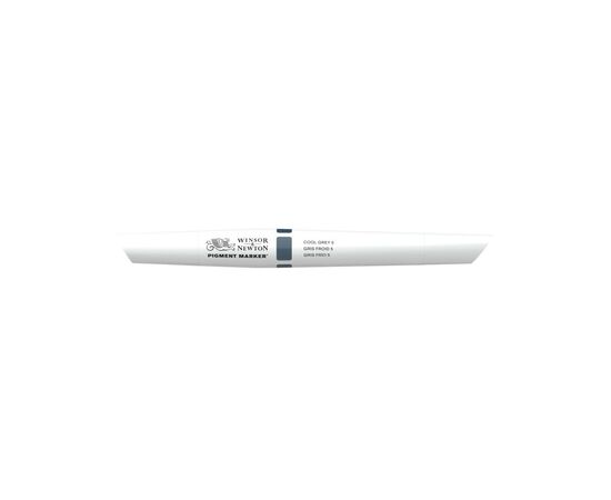 Маркер Winsor&Newton двосторонній Pigment marker (157) Сірий холодний 5 (884955040812), зображення 2 Маркер Winsor&Newton двосторонній Pigment marker (157) Сірий холодний 5 (884955040812), зображення 2