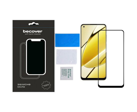 Стекло защитное BeCover Realme 11 4G Black (710510), изображение 4 Стекло защитное BeCover Realme 11 4G Black (710510), изображение 4