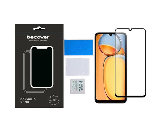 Стекло защитное BeCover Xiaomi Redmi 13C / Poco C65 Black (710491), изображение 4 Стекло защитное BeCover Xiaomi Redmi 13C / Poco C65 Black (710491), изображение 4
