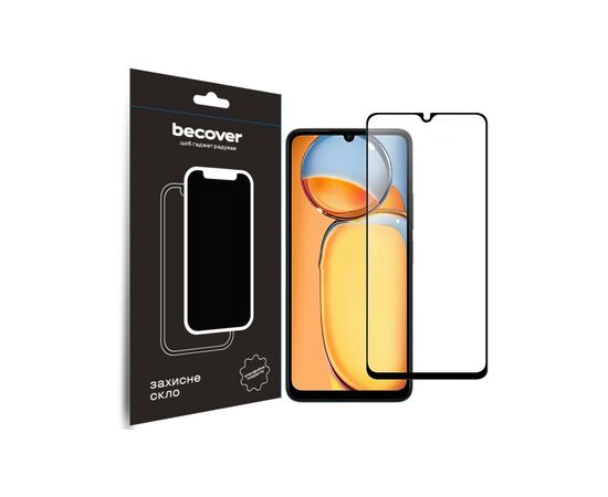 Стекло защитное BeCover Xiaomi Redmi 13C / Poco C65 Black (710491)