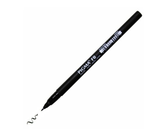 Лайнер Sakura PIGMA PEN Brush FB, Черный (084511399242)