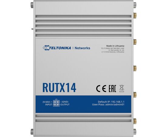 Маршрутизатор Teltonika RUTX14, изображение 3 Маршрутизатор Teltonika RUTX14, изображение 3