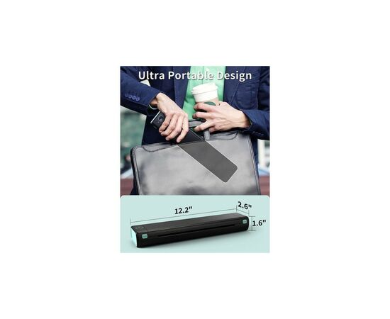 Принтер чеков UKRMARK M08-BK А4, Bluetooth, USB, черный (00781), изображение 4 Принтер чеков UKRMARK M08-BK А4, Bluetooth, USB, черный (00781), изображение 4