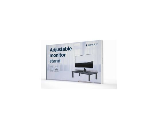 Підставка до монітора Gembird прямокутний, метал (MS-TABLE-01), зображення 4 Підставка до монітора Gembird прямокутний, метал (MS-TABLE-01), зображення 4