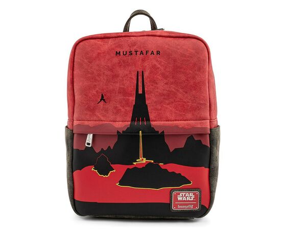 Рюкзак школьный Loungefly Star Wars - Lands Mustafar Square Mini Backpack (STBK0240), изображение 3 Рюкзак школьный Loungefly Star Wars - Lands Mustafar Square Mini Backpack (STBK0240), изображение 3