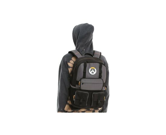Рюкзак школьный Jinx Overwatch MVP Laptop Backpack Black/Grey (JINX-7502), изображение 3 Рюкзак школьный Jinx Overwatch MVP Laptop Backpack Black/Grey (JINX-7502), изображение 3