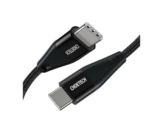 Дата кабель USB-С to USB-С 2.0m 60W USB2.0 Choetech (XCC-1004-BK)