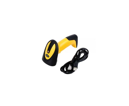 Сканер штрих-кода UKRMARK EV-W2503 2D, 433MHz, USB, IP64, stand, black/yellow (00769), изображение 6 Сканер штрих-кода UKRMARK EV-W2503 2D, 433MHz, USB, IP64, stand, black/yellow (00769), изображение 6